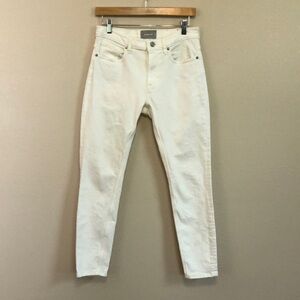 EVERLANE‎ Women Size 6 Classic Off White Denim Midrise Skinny Ankle Jeans Summer